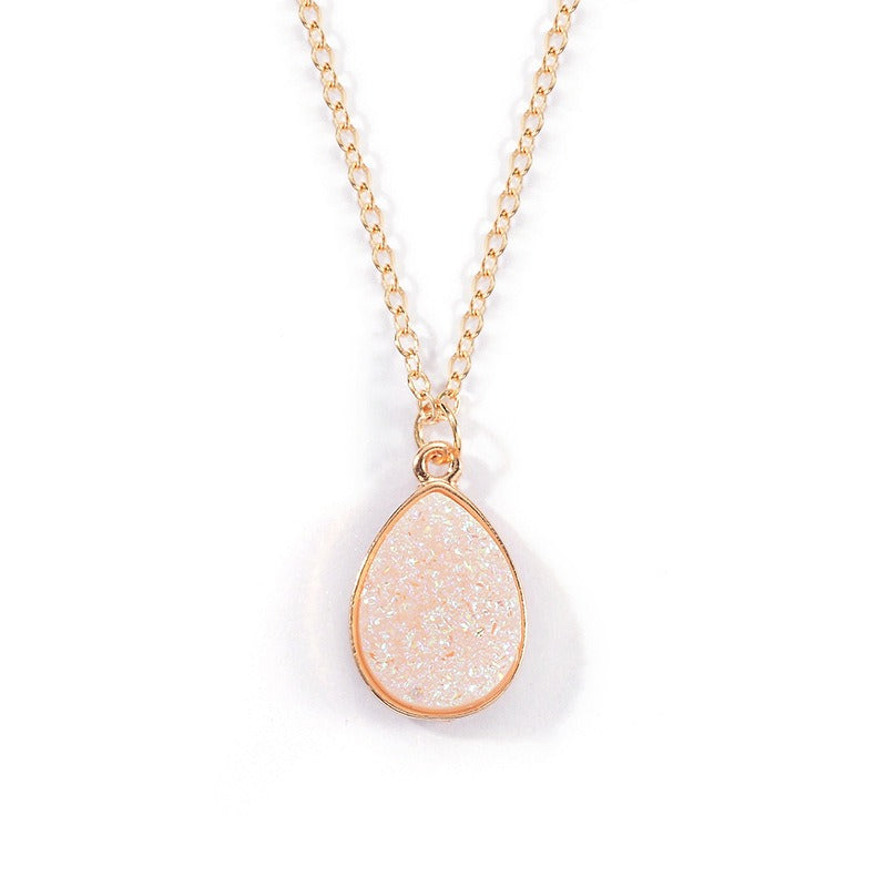 New Creative Necklace Simple Water Drop Pendant Fashion Sweet Crystal Cluster Necklace - AstroVerse™