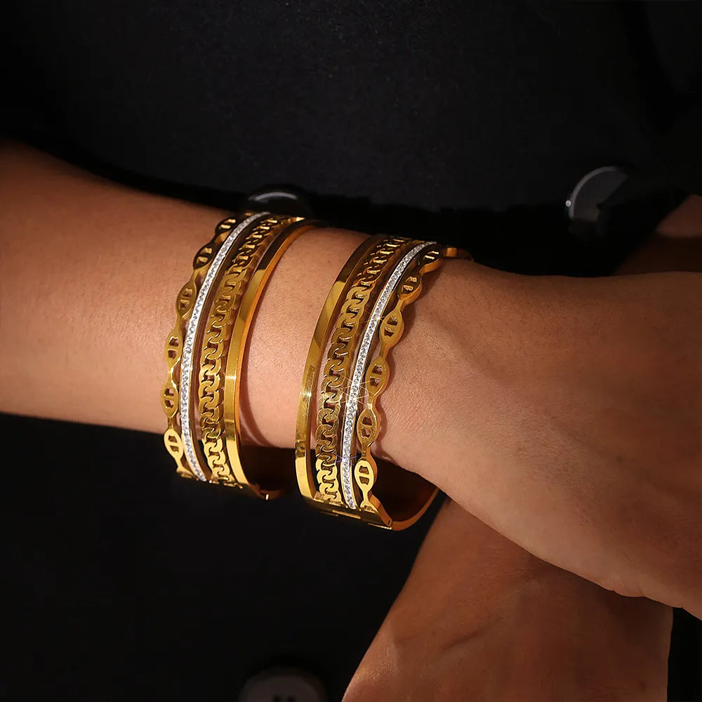 18K Gold-Plated Czech Diamond Bracelet - AstroVerse™