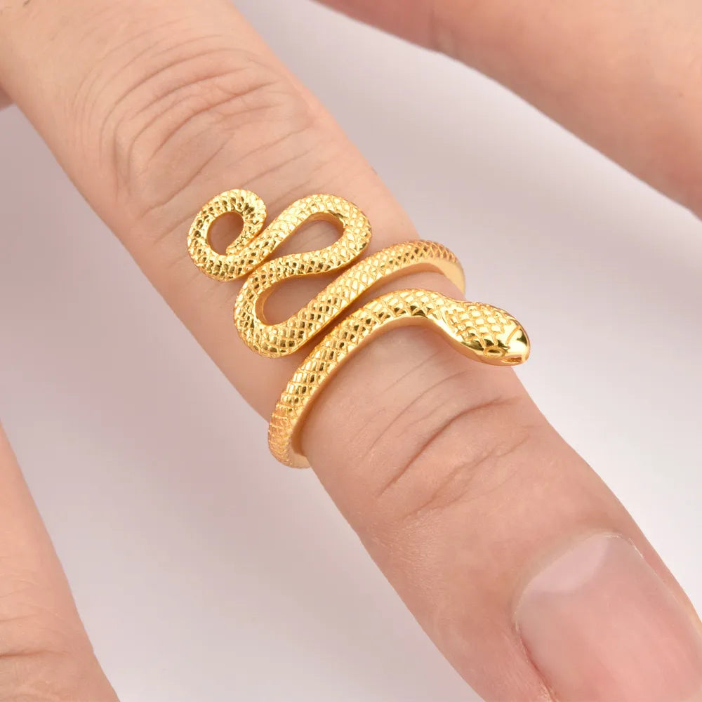 925 Sterling Silver Snake Shape Ring