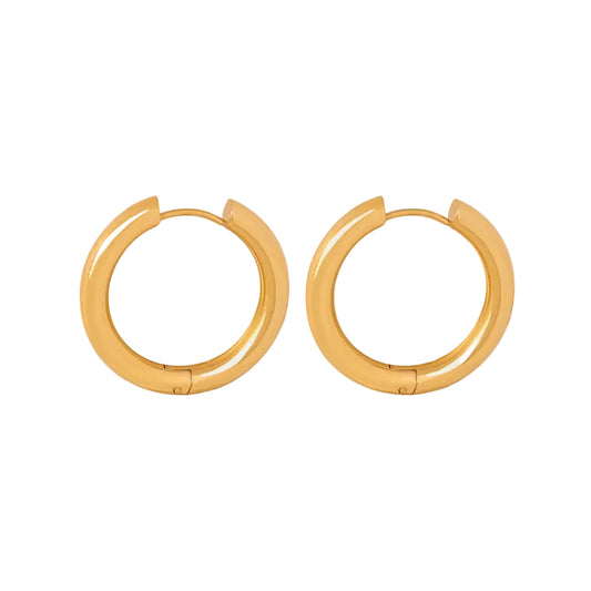 18K Gold-Plated Huggie Earrings - AstroVerse™