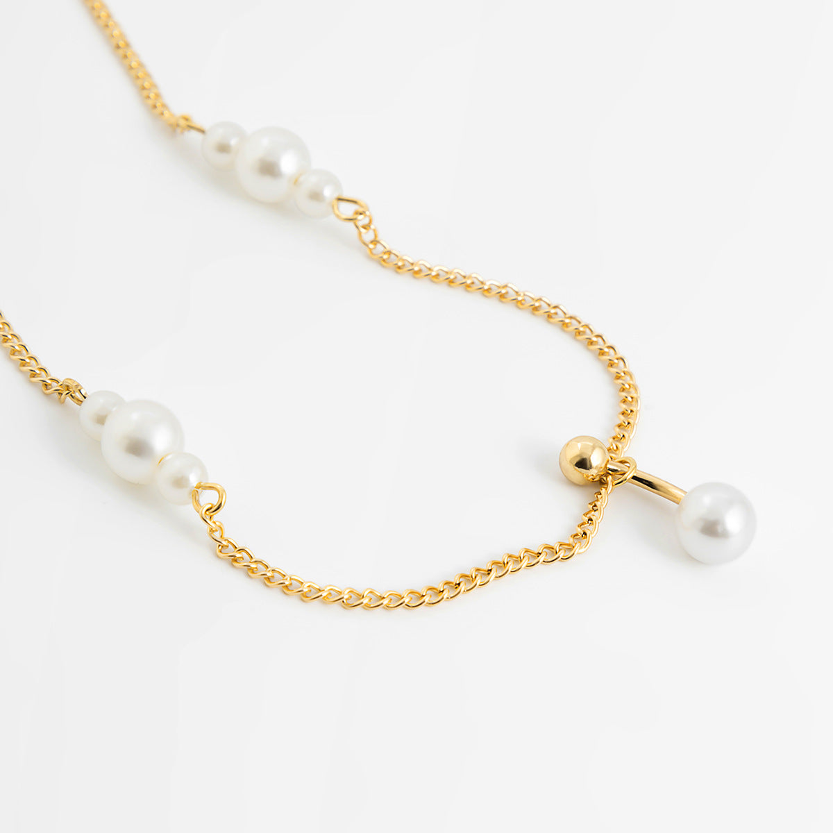 Zircon navel nail body chain sexy imitation pearl tassel chain - AstroVerse™