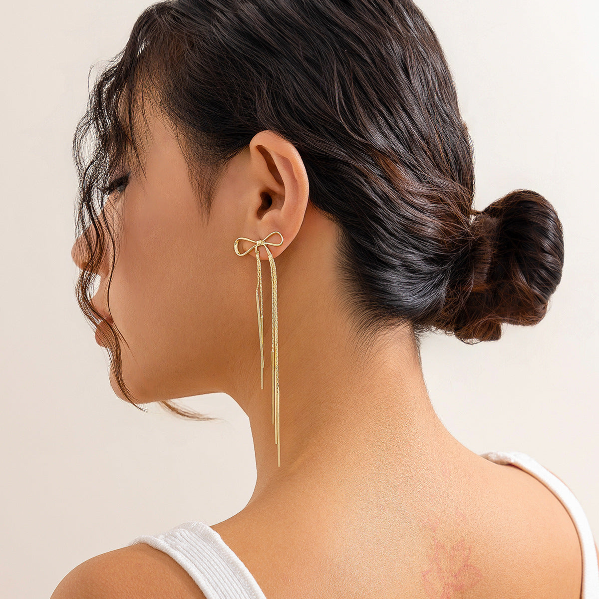 Bow Stud Earrings - Butterfly Knot French Minimalist Gold/Silver - AstroVerse™
