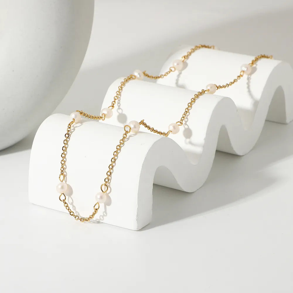Freshwater Pearl 18K Gold-Plated Necklace - AstroVerse™