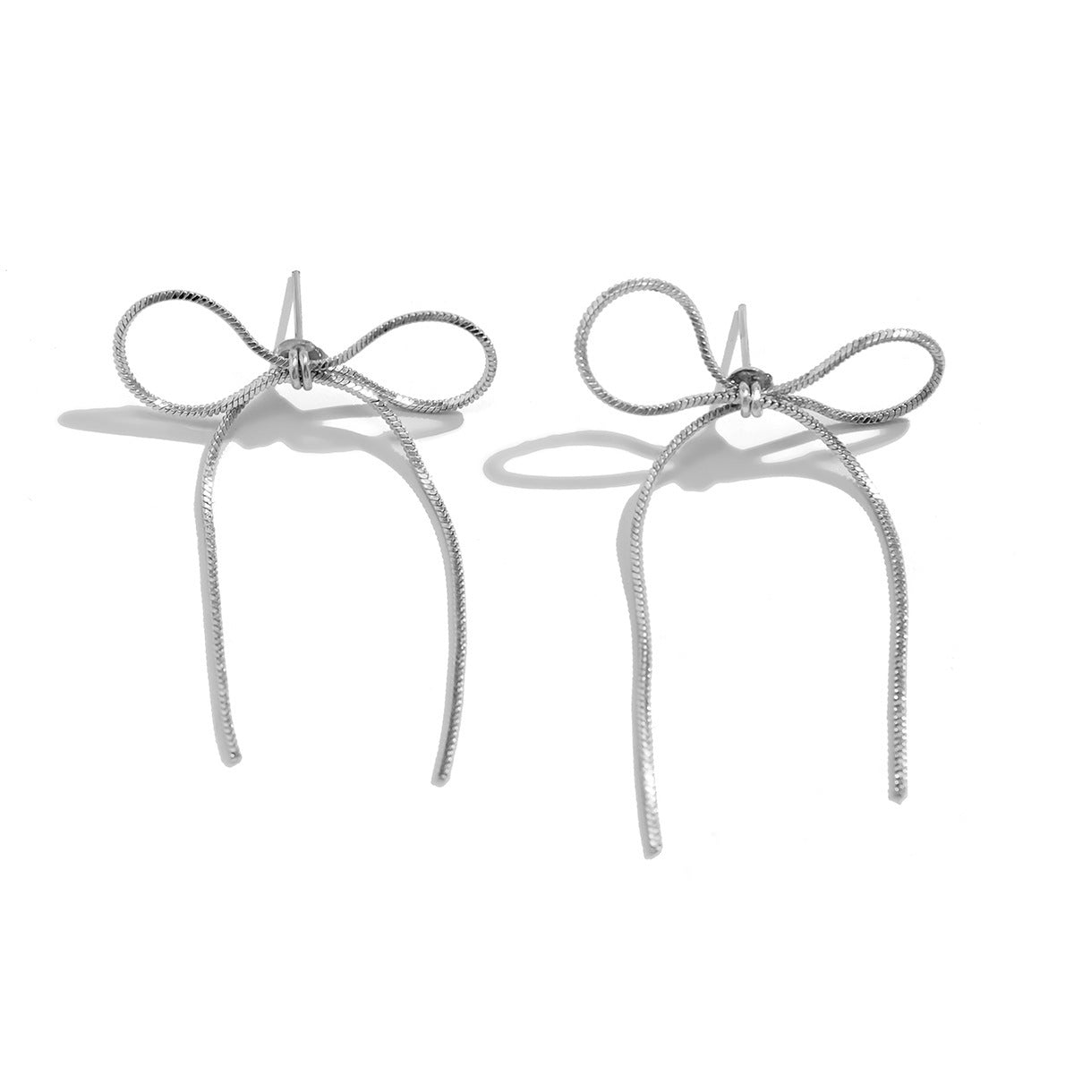 Bow Stud Earrings - Butterfly Knot French Minimalist Gold/Silver - AstroVerse™