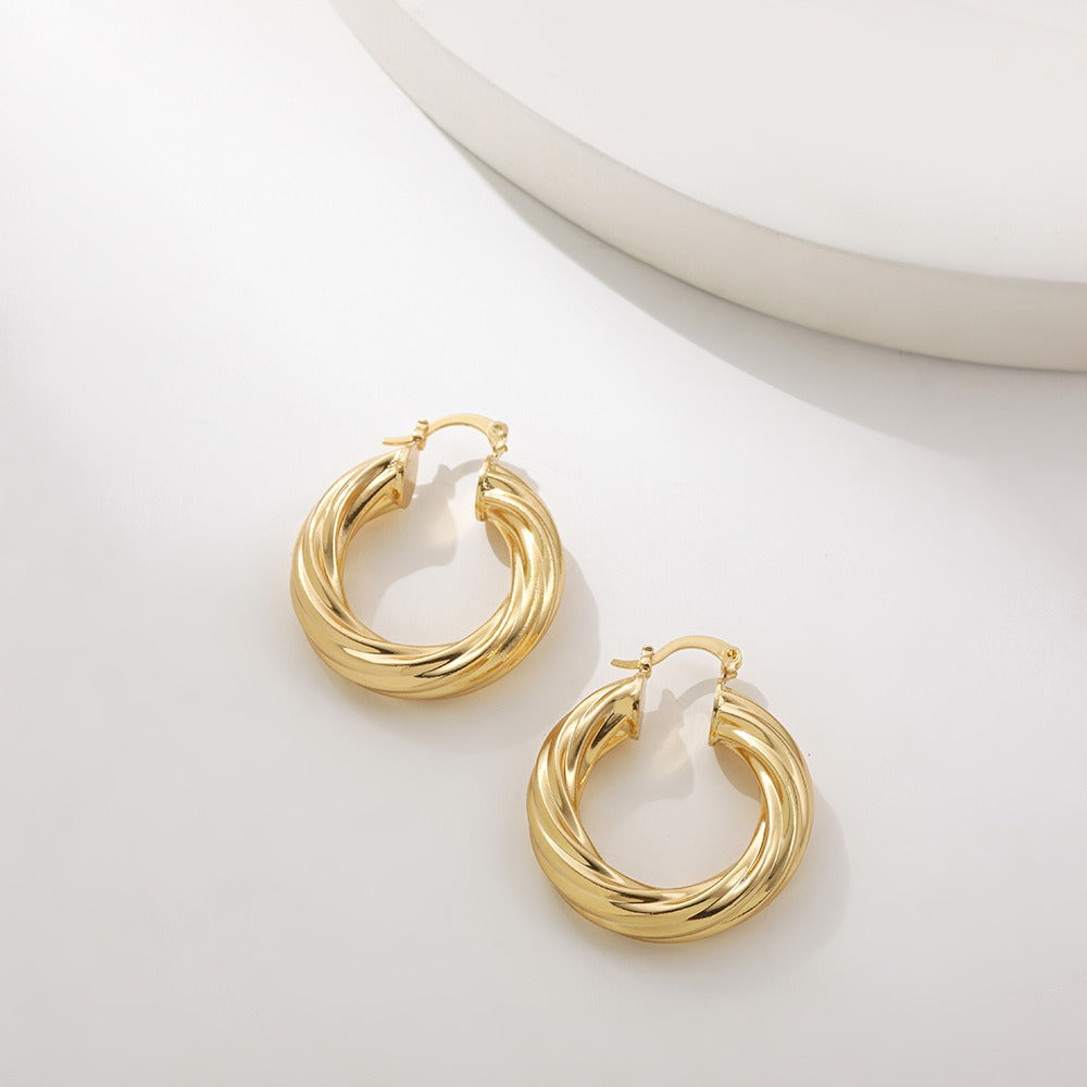 Popular sweet earrings geometric design fresh style earrings