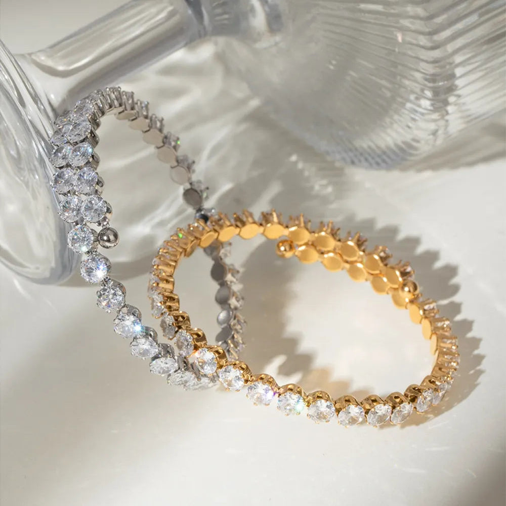 Zirconia Stainless Steel Bracelet - AstroVerse™