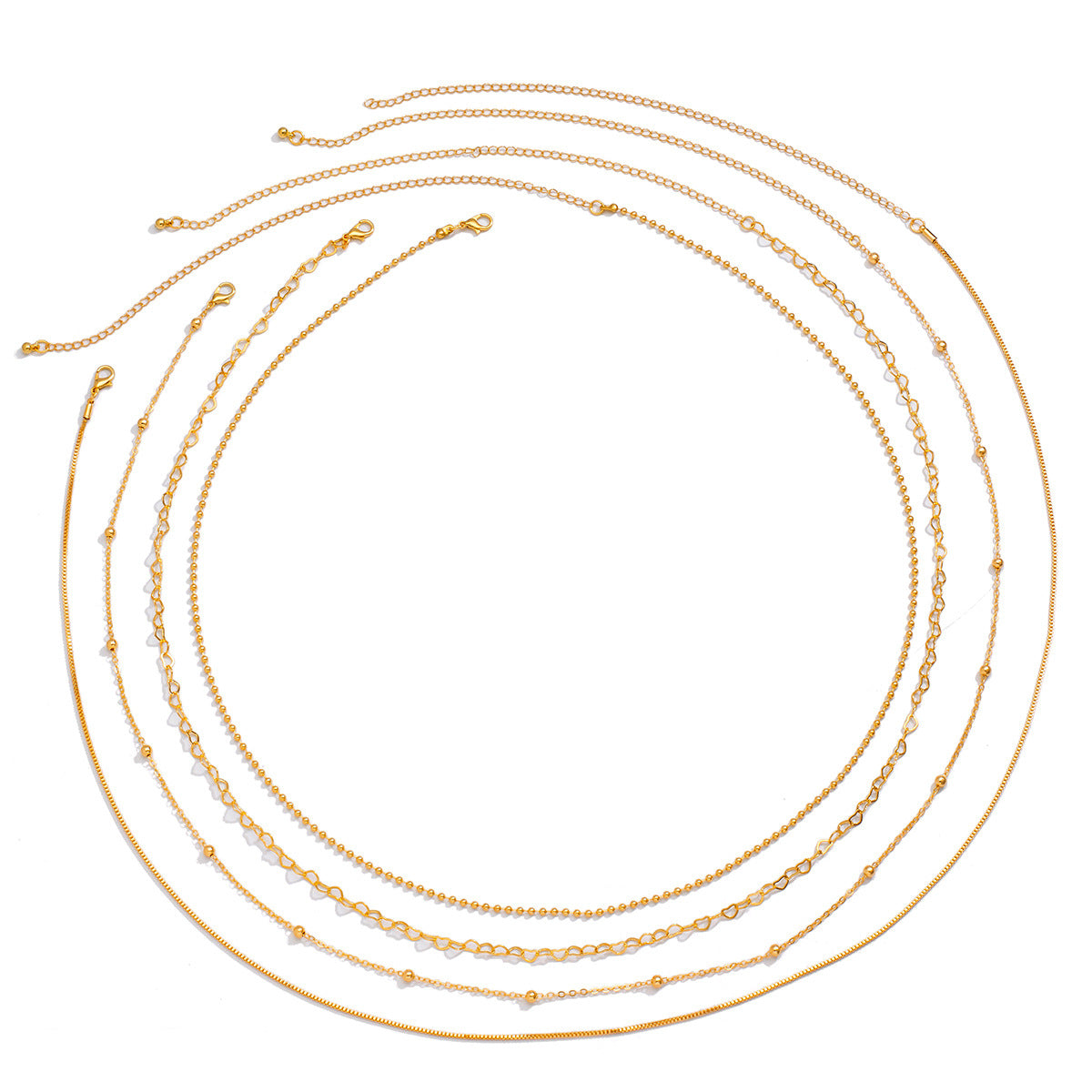 Stacked metal thin chain sexy multi-layer sweet cool spicy girl body chain