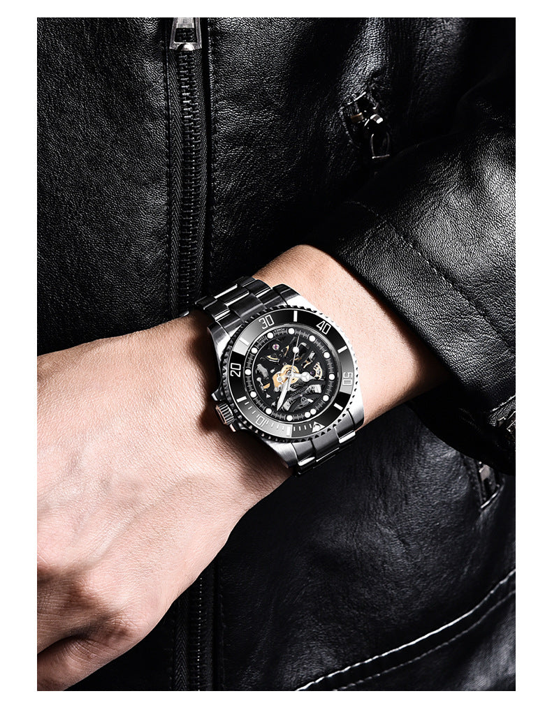 PAGANI Steel Band Mechanical Watch - AstroVerse™