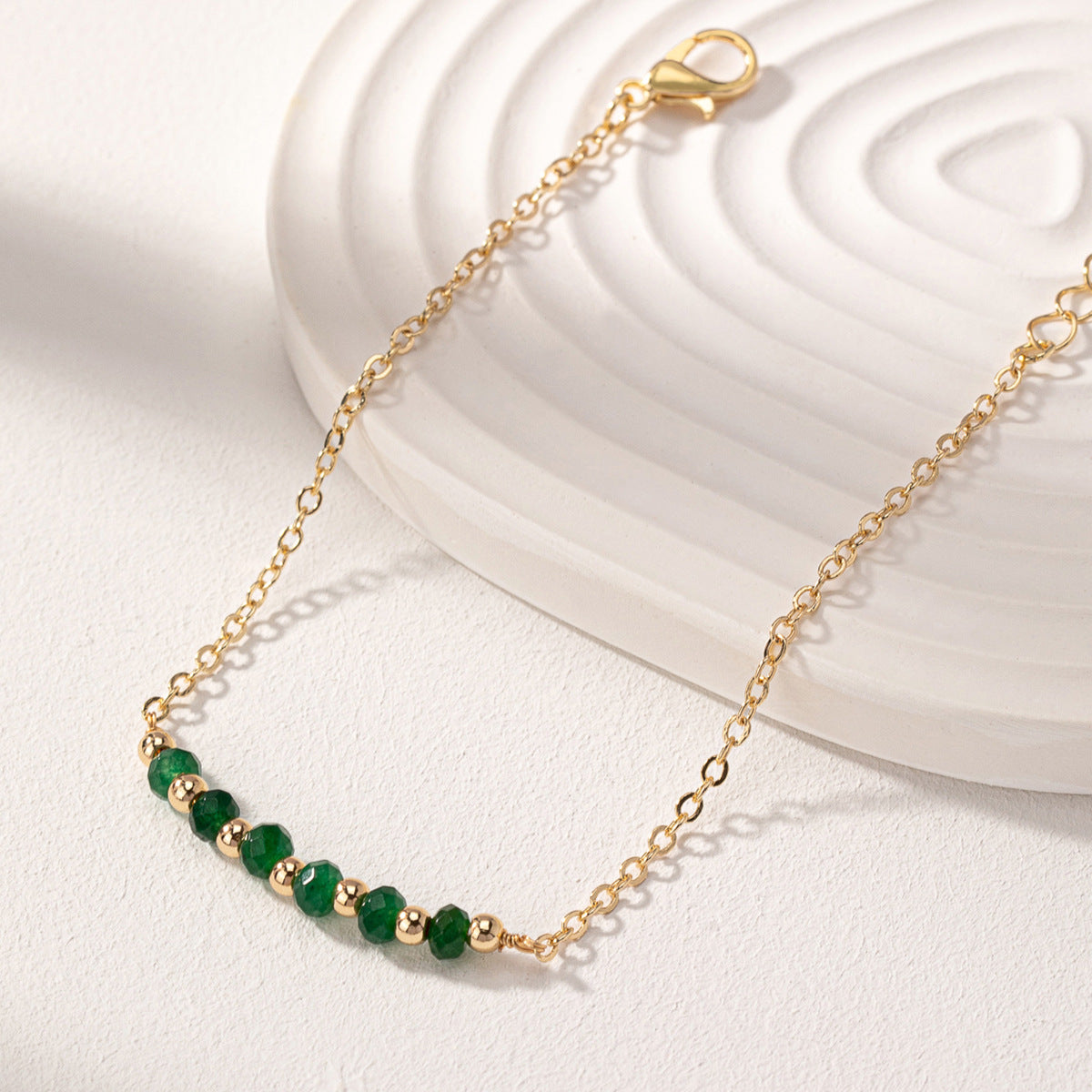 Natural Stone Bead Bracelet - Adjustable Chain Bracelet - AstroVerse™