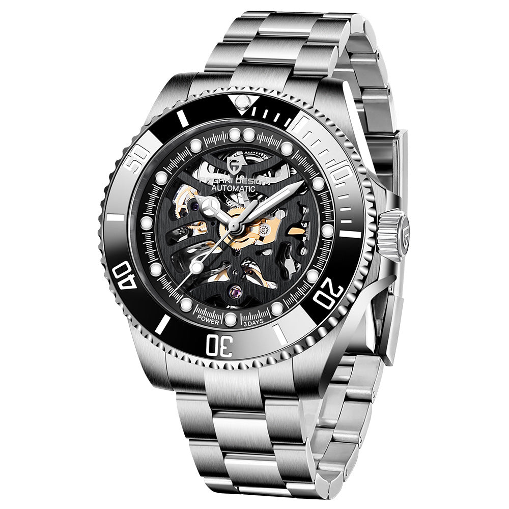 PAGANI Steel Band Mechanical Watch - AstroVerse™