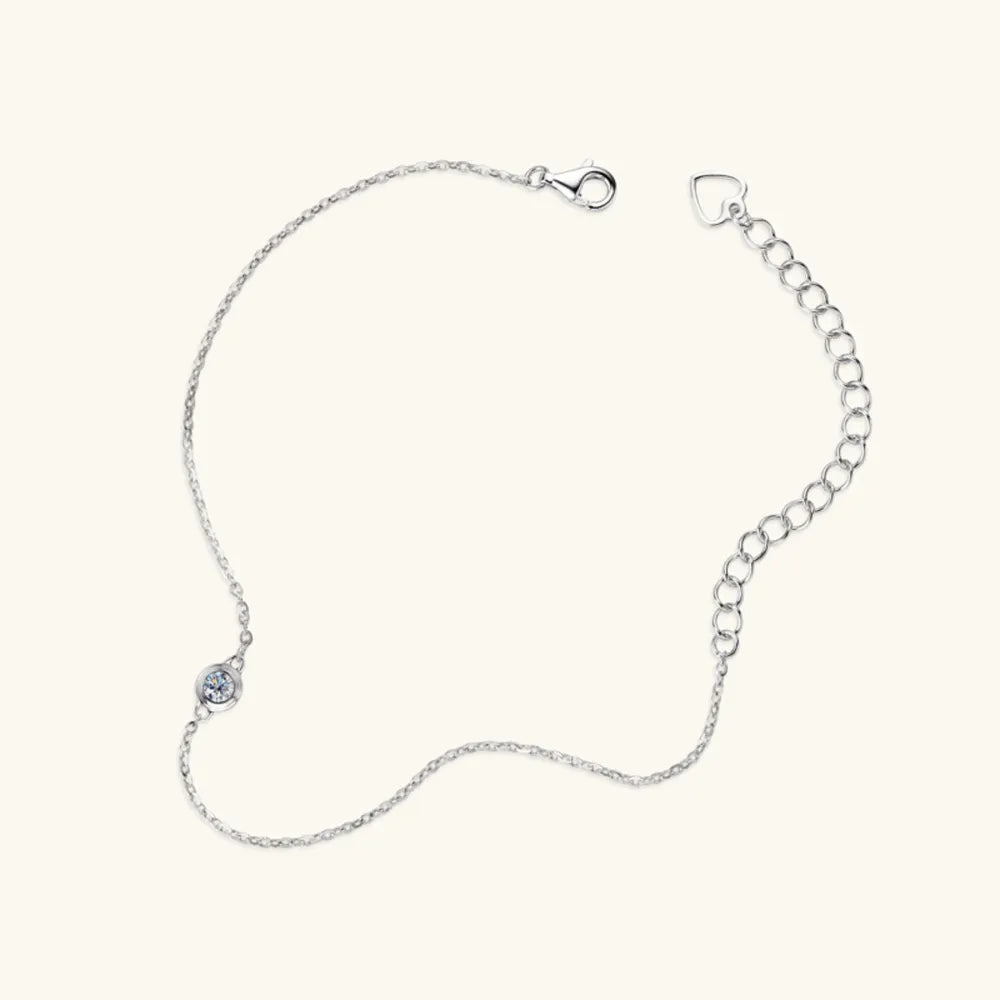 Inlaid Moissanite 925 Sterling Silver Bracelet - AstroVerse™