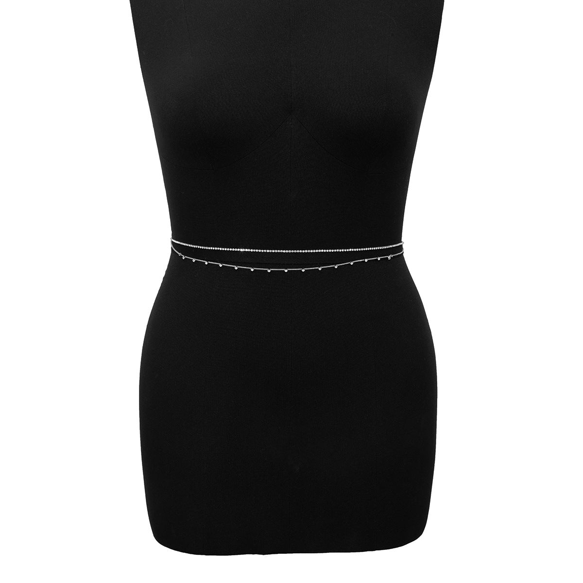 Diamond Suit Waist Chain Women's Simple Geometric Metal Chain Body Chains - AstroVerse™