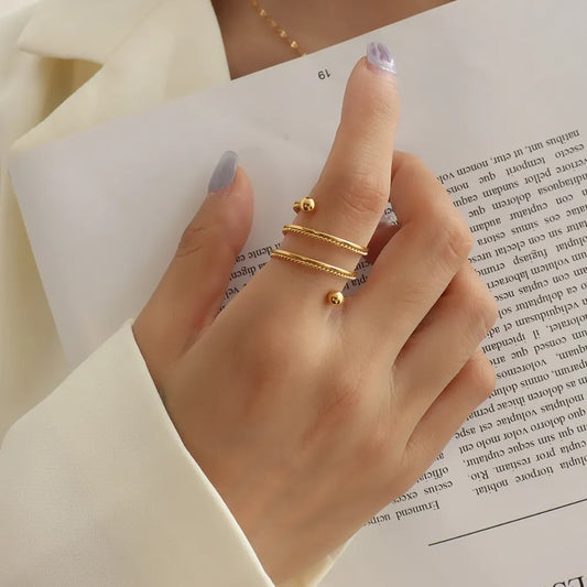 Titanium Steel Wrap Ring - AstroVerse™