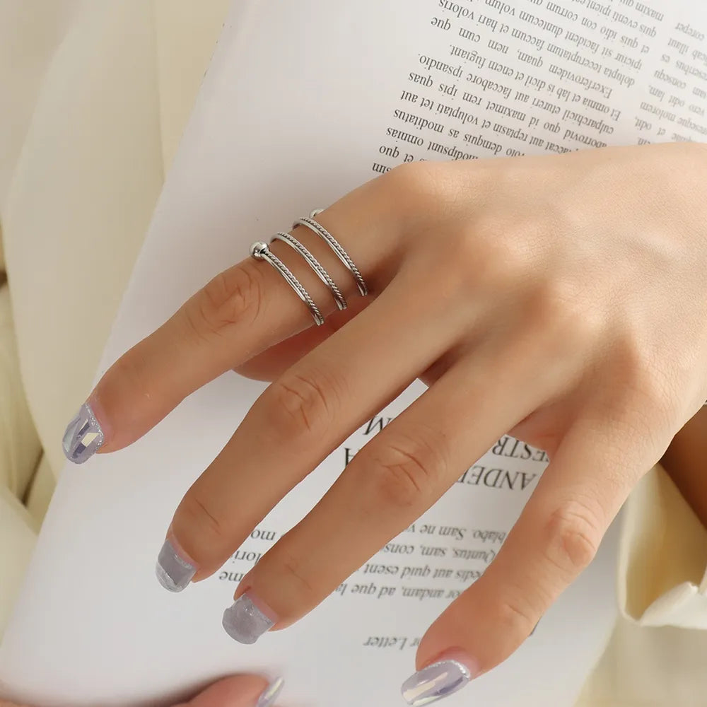 Titanium Steel Wrap Ring - AstroVerse™