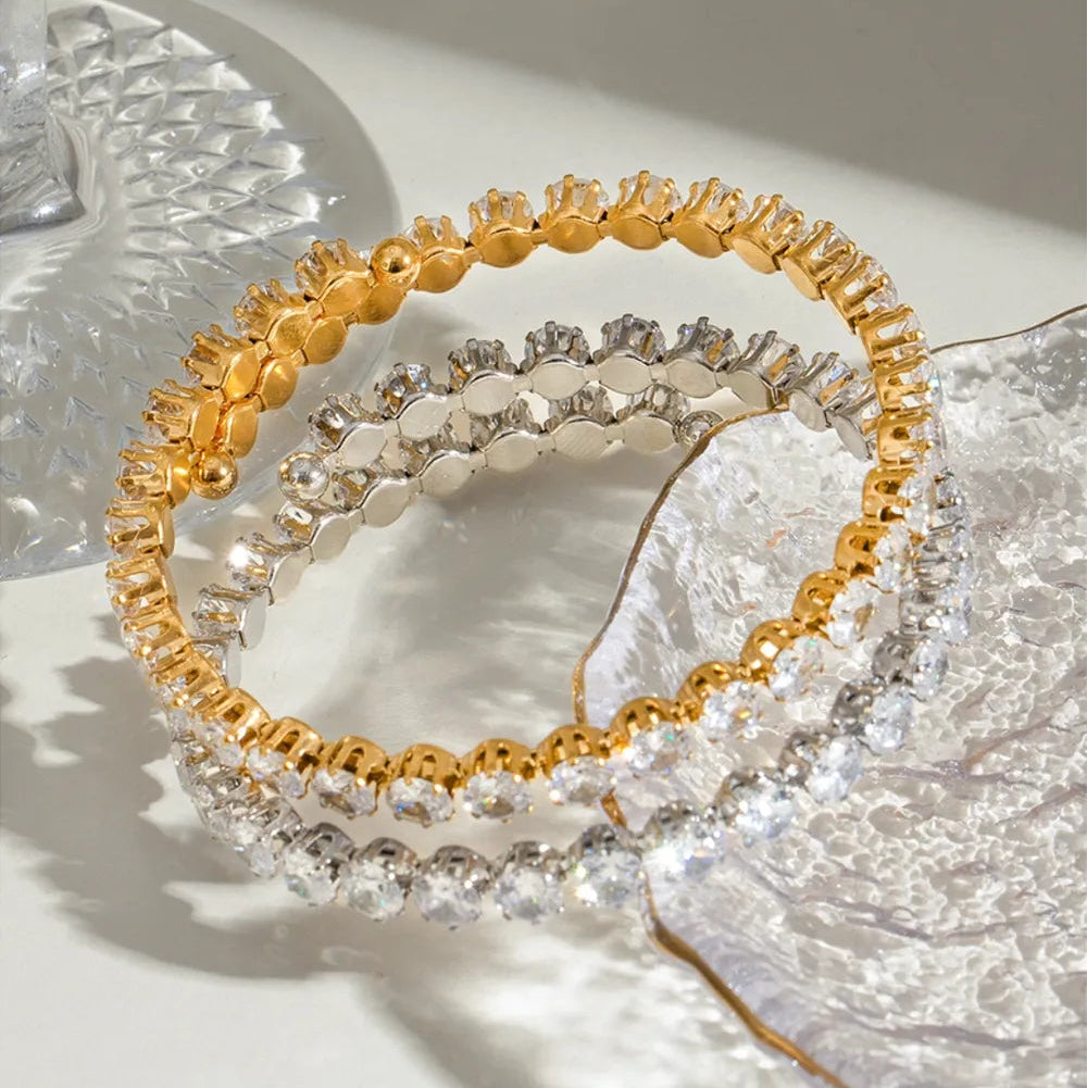 Zirconia Stainless Steel Bracelet - AstroVerse™