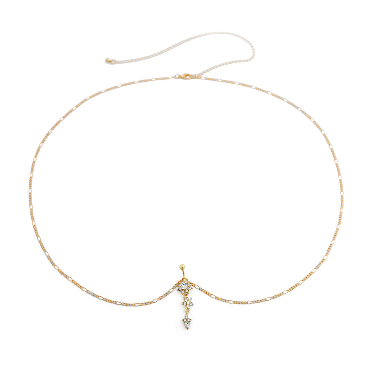 Rhinestone Body Chain Waist Jewelry - Belly Chain with Crystal Pendant - AstroVerse™