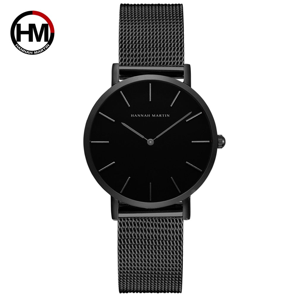 Luxury Rose Gold Mesh Watch - 36mm Japanese Quartz - AstroVerse™
