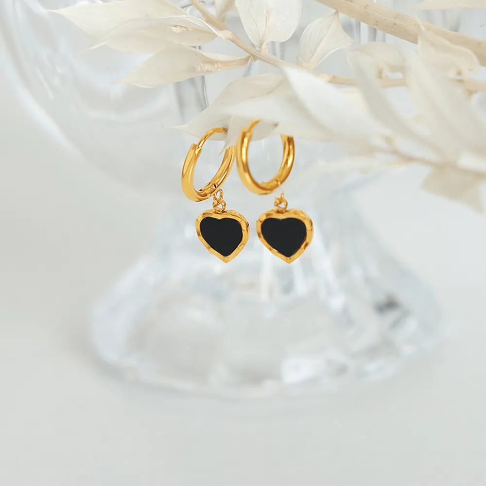18K Gold-Plated Heart Drop Earrings - AstroVerse™
