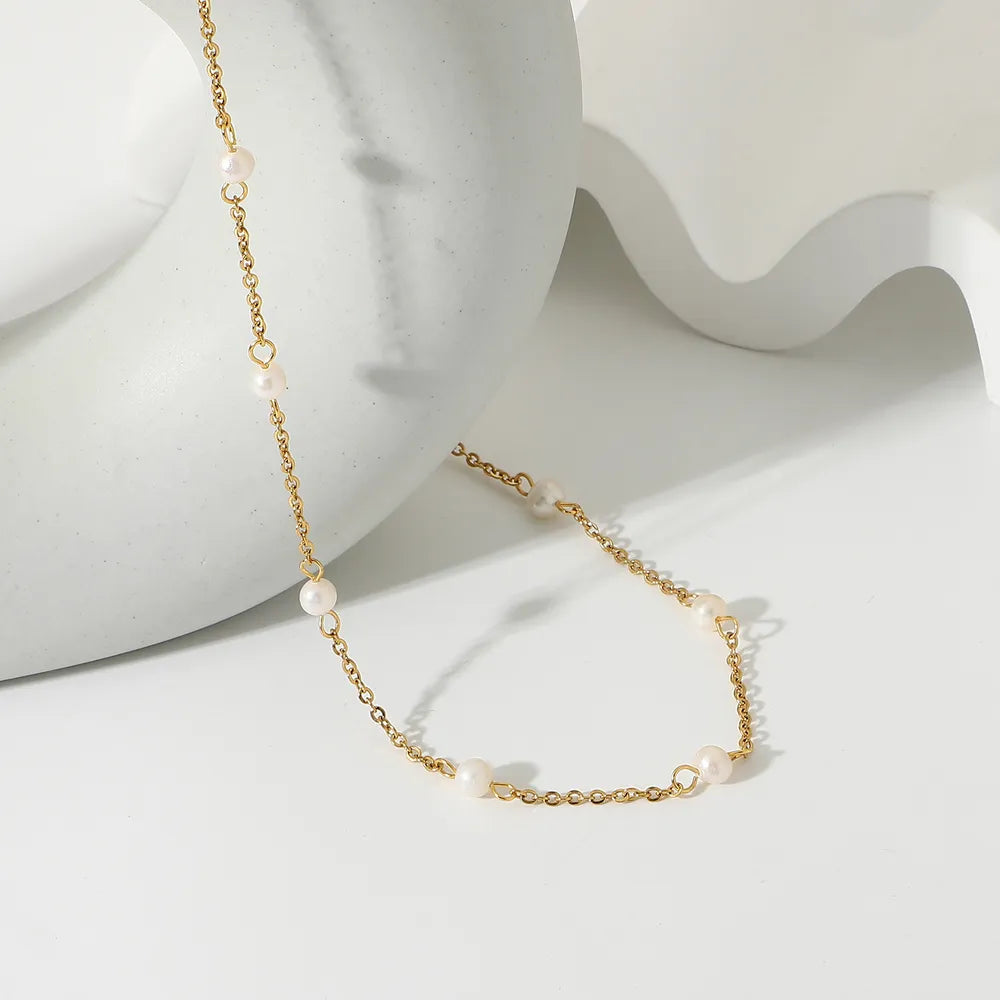 Freshwater Pearl 18K Gold-Plated Necklace - AstroVerse™