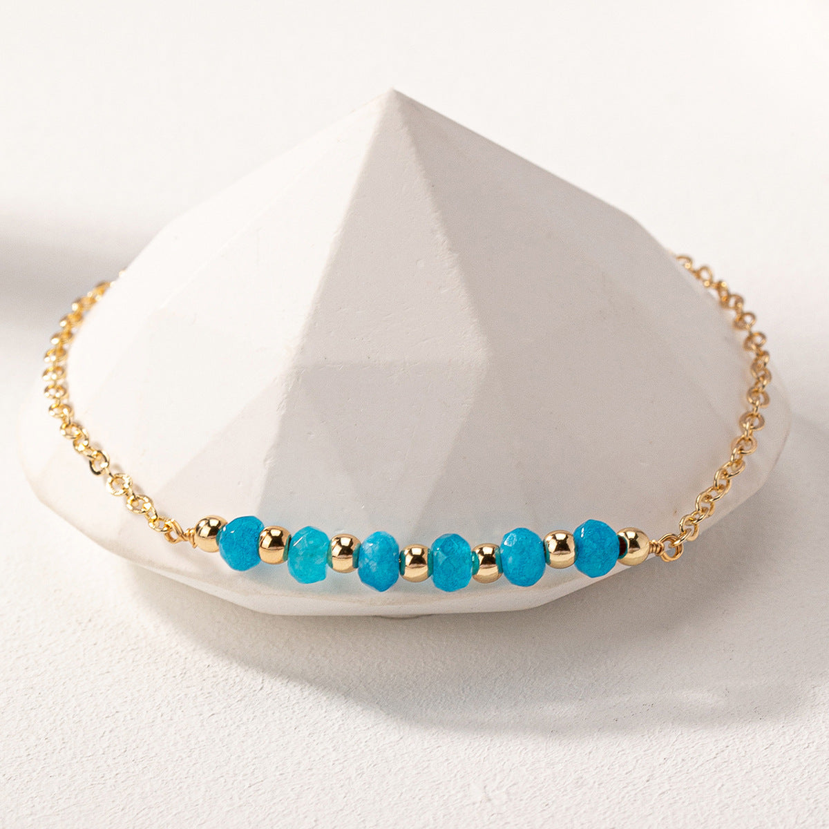 Natural Stone Bead Bracelet - Adjustable Chain Bracelet - AstroVerse™