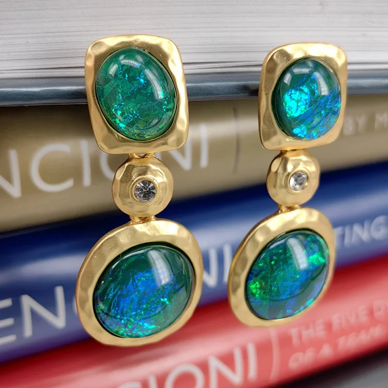 Vintage Turquoise Statement Earrings