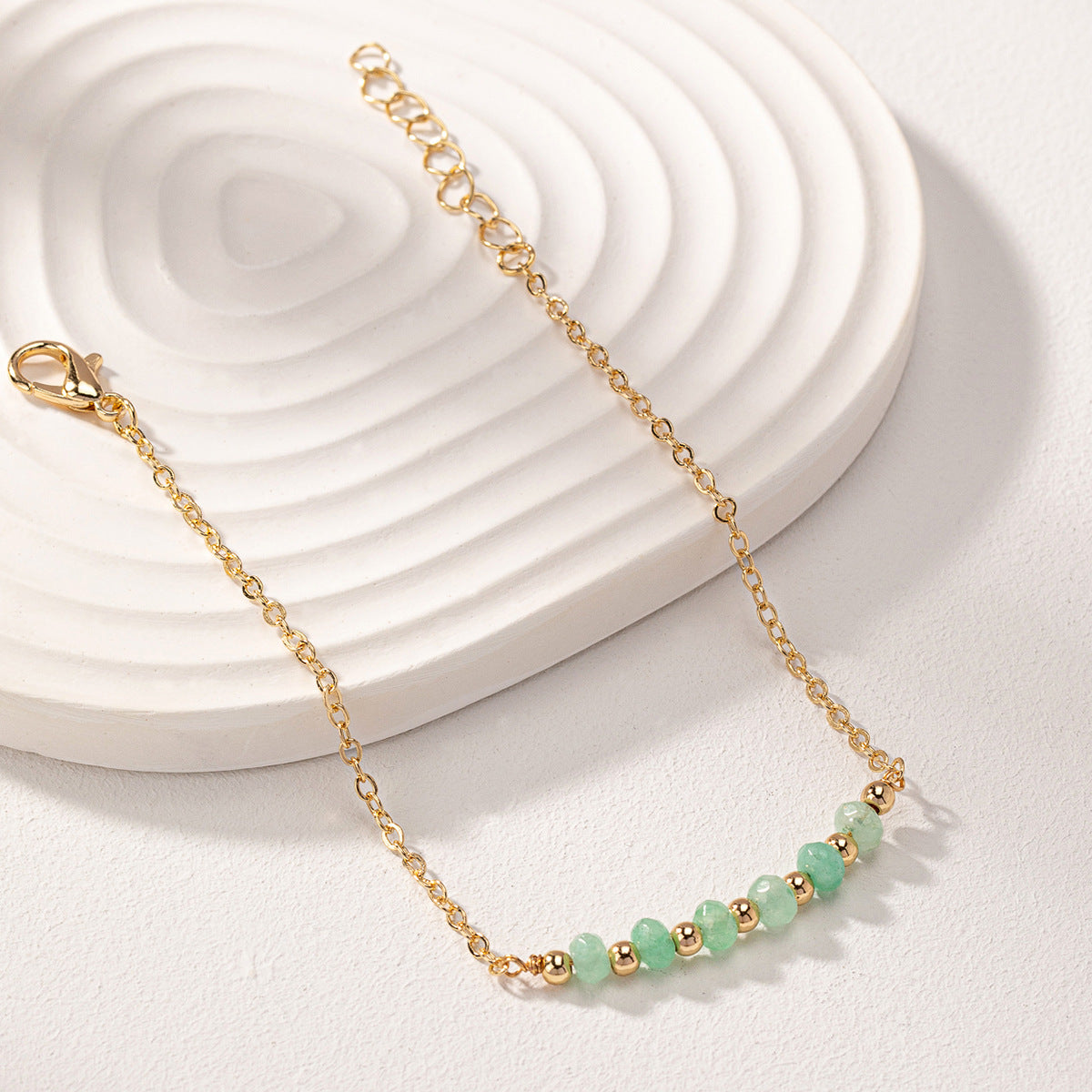 Natural Stone Bead Bracelet - Adjustable Chain Bracelet - AstroVerse™