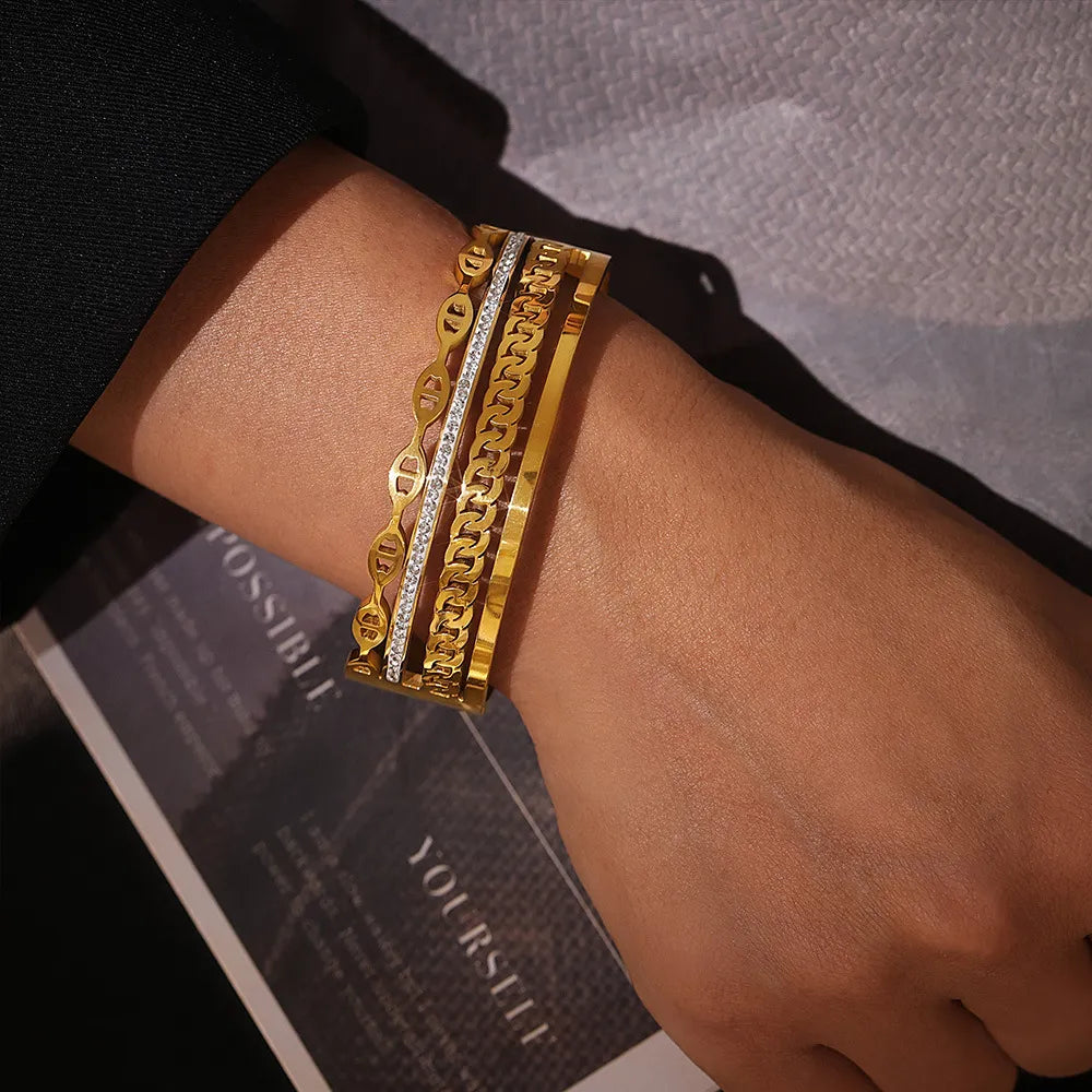 18K Gold-Plated Czech Diamond Bracelet - AstroVerse™