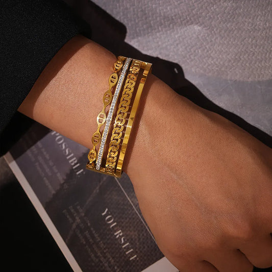 18K Gold-Plated Czech Diamond Bracelet - AstroVerse™