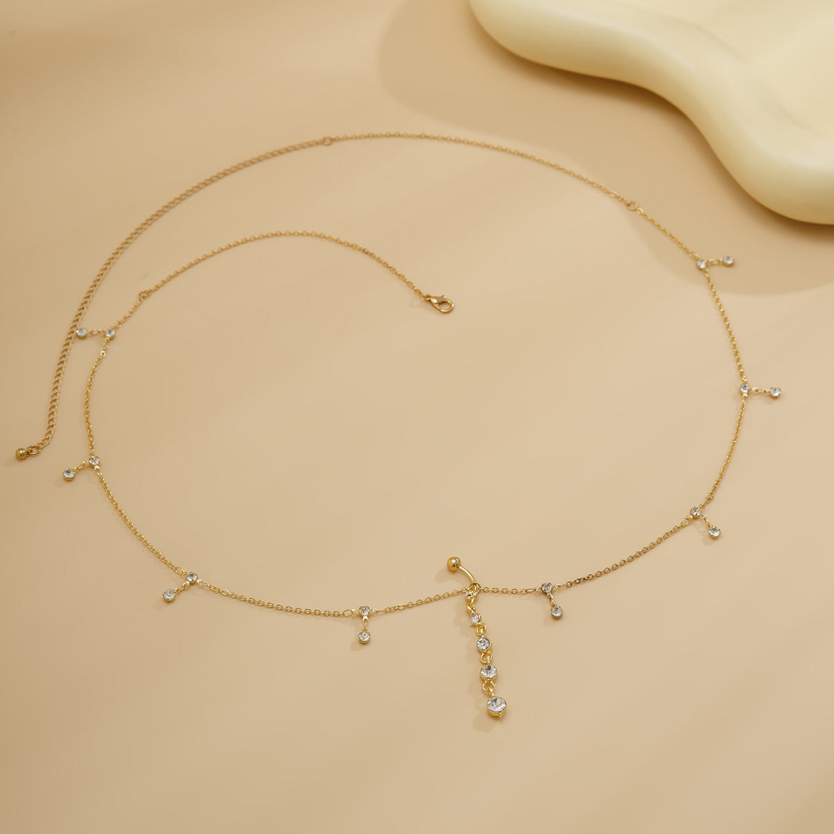 Rhinestone Body Chain Waist Jewelry - Belly Chain with Crystal Pendant - AstroVerse™