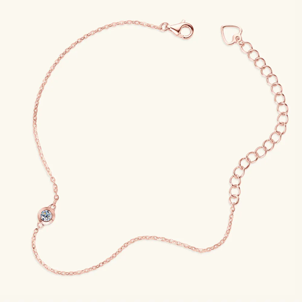 Inlaid Moissanite 925 Sterling Silver Bracelet - AstroVerse™