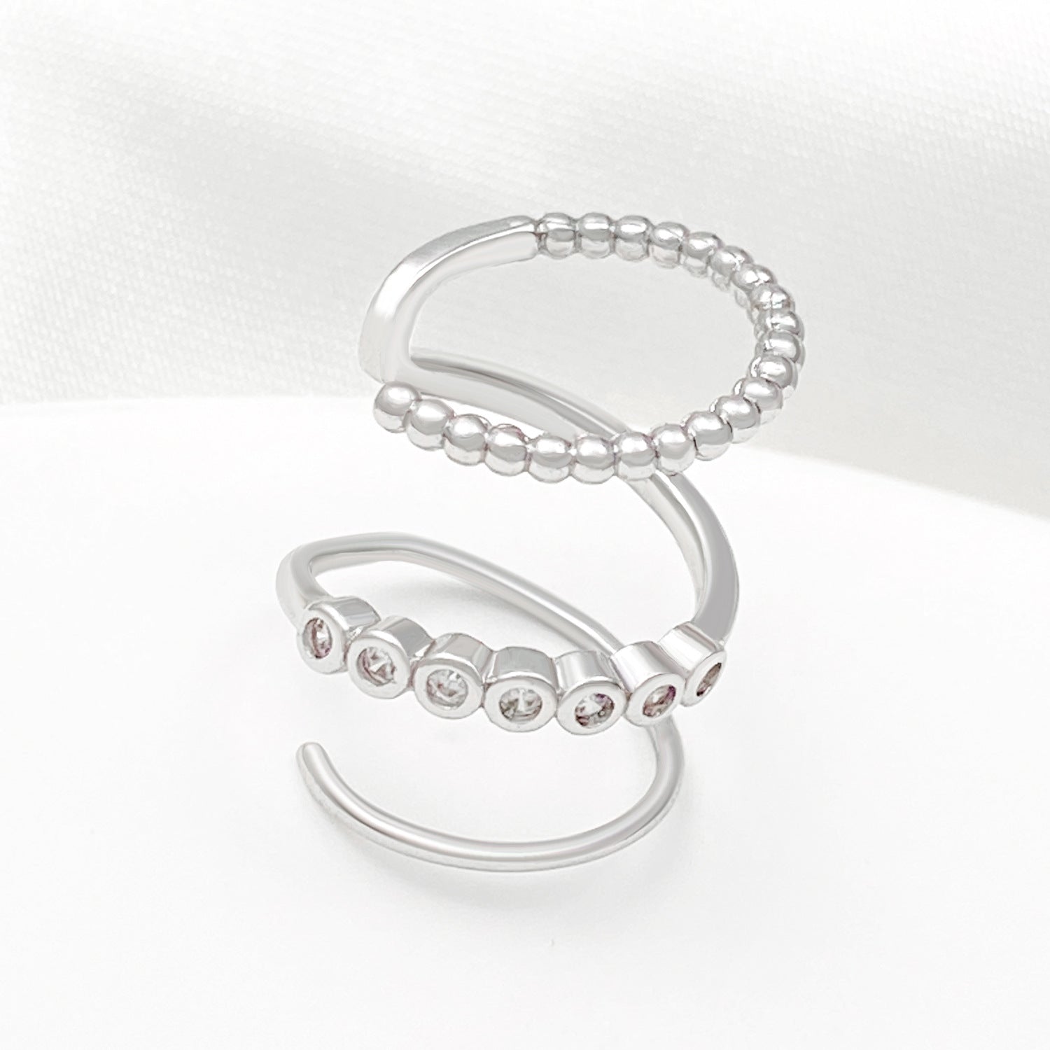 Modern Spiral Ear Cuff - Multi-Layer Clip-On Design - AstroVerse™