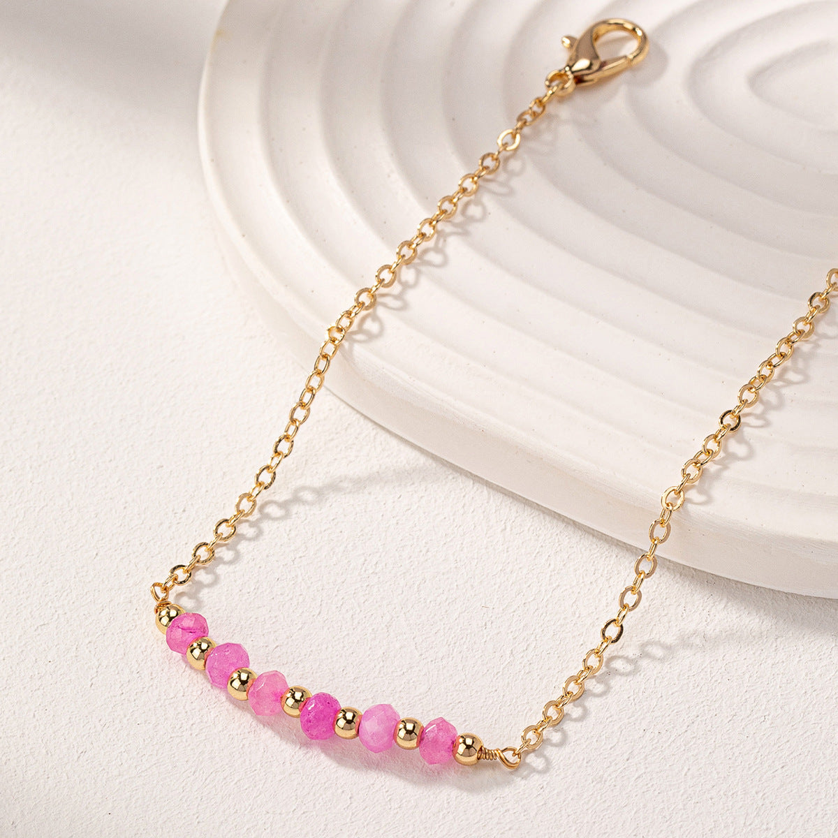 Natural Stone Bead Bracelet - Adjustable Chain Bracelet - AstroVerse™