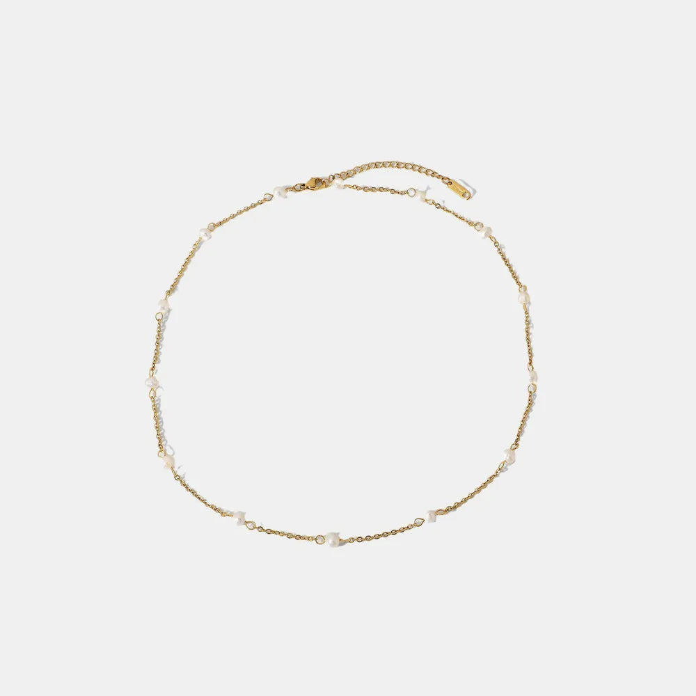 Freshwater Pearl 18K Gold-Plated Necklace - AstroVerse™