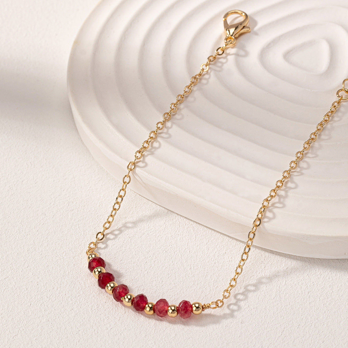 Natural Stone Bead Bracelet - Adjustable Chain Bracelet - AstroVerse™