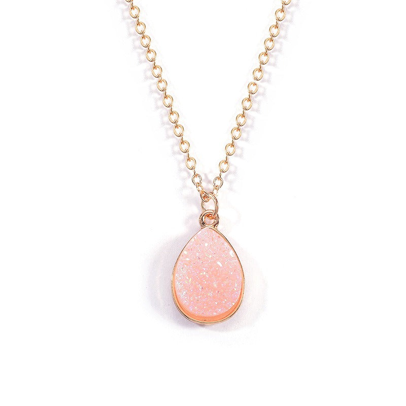 New Creative Necklace Simple Water Drop Pendant Fashion Sweet Crystal Cluster Necklace - AstroVerse™