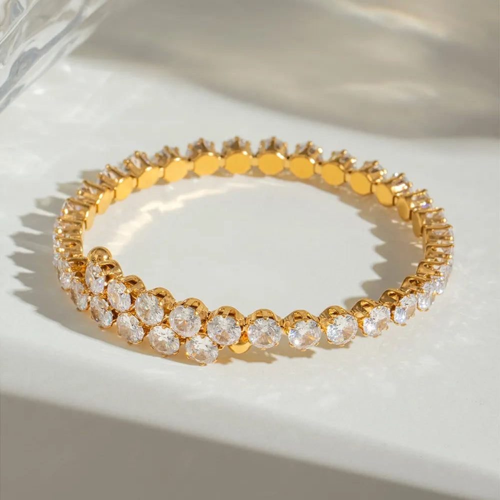 Zirconia Stainless Steel Bracelet - AstroVerse™
