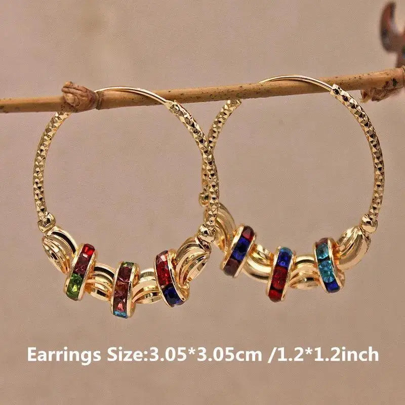 Bohemian Crescent Moon Earrings - Gold Tassel Water Drop Dangle - AstroVerse™