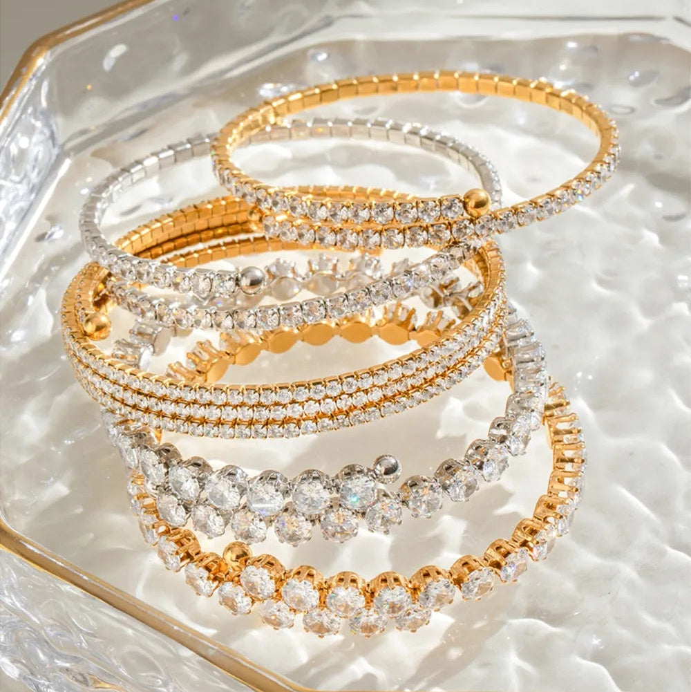 Zirconia Stainless Steel Bracelet - AstroVerse™