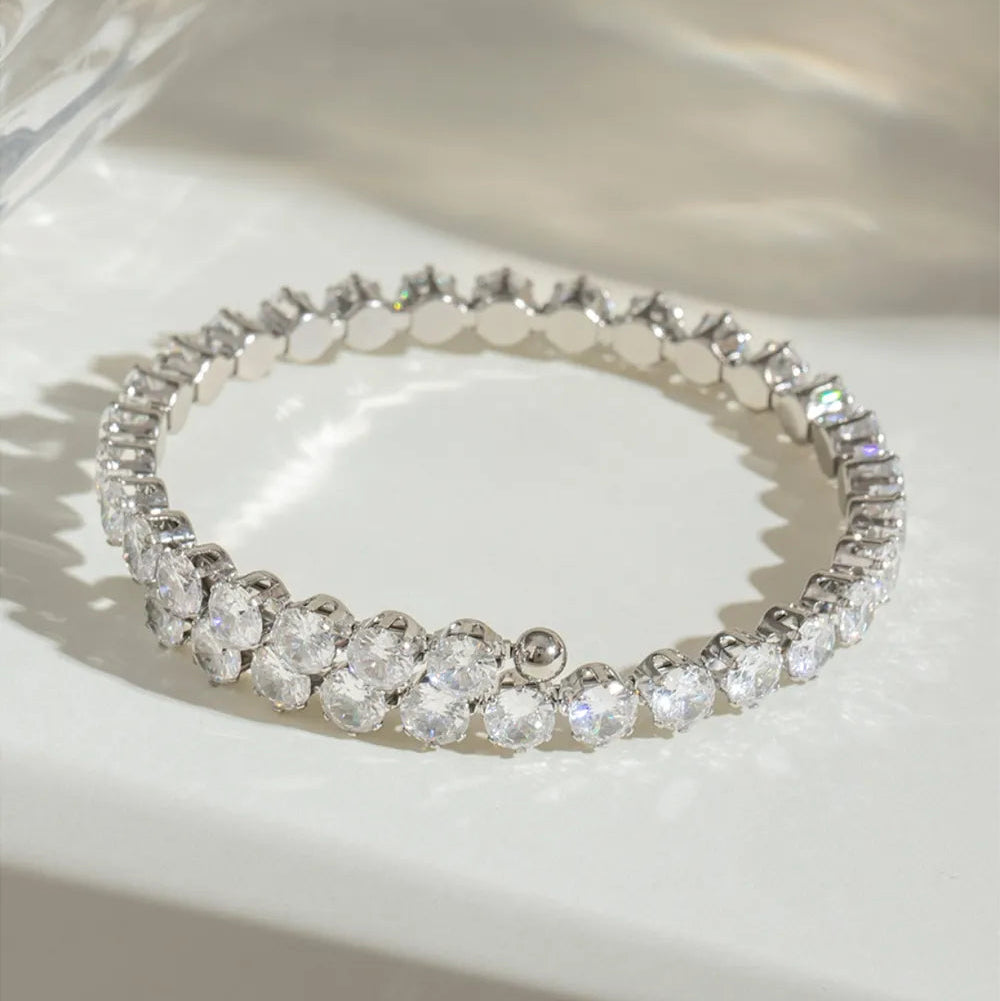 Zirconia Stainless Steel Bracelet - AstroVerse™