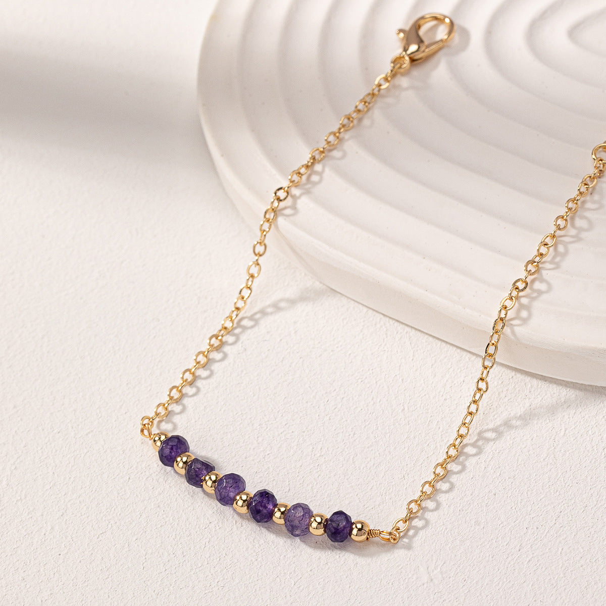 Natural Stone Bead Bracelet - Adjustable Chain Bracelet - AstroVerse™