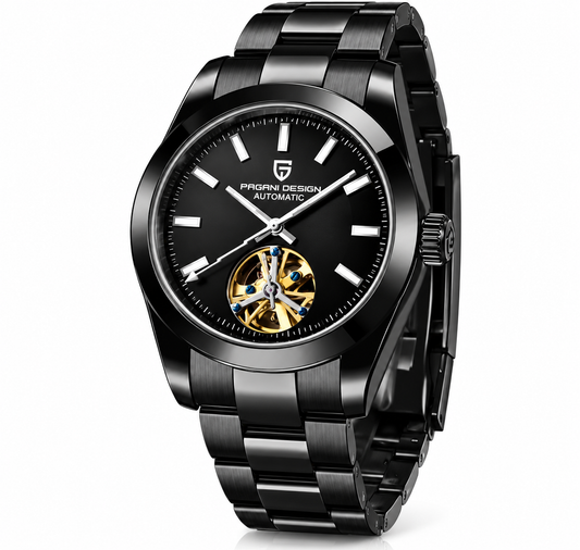 PAGANI 1658 New Automatic Mechanical Watch Stainless Steel Strap Depth Waterproof Men's Watch