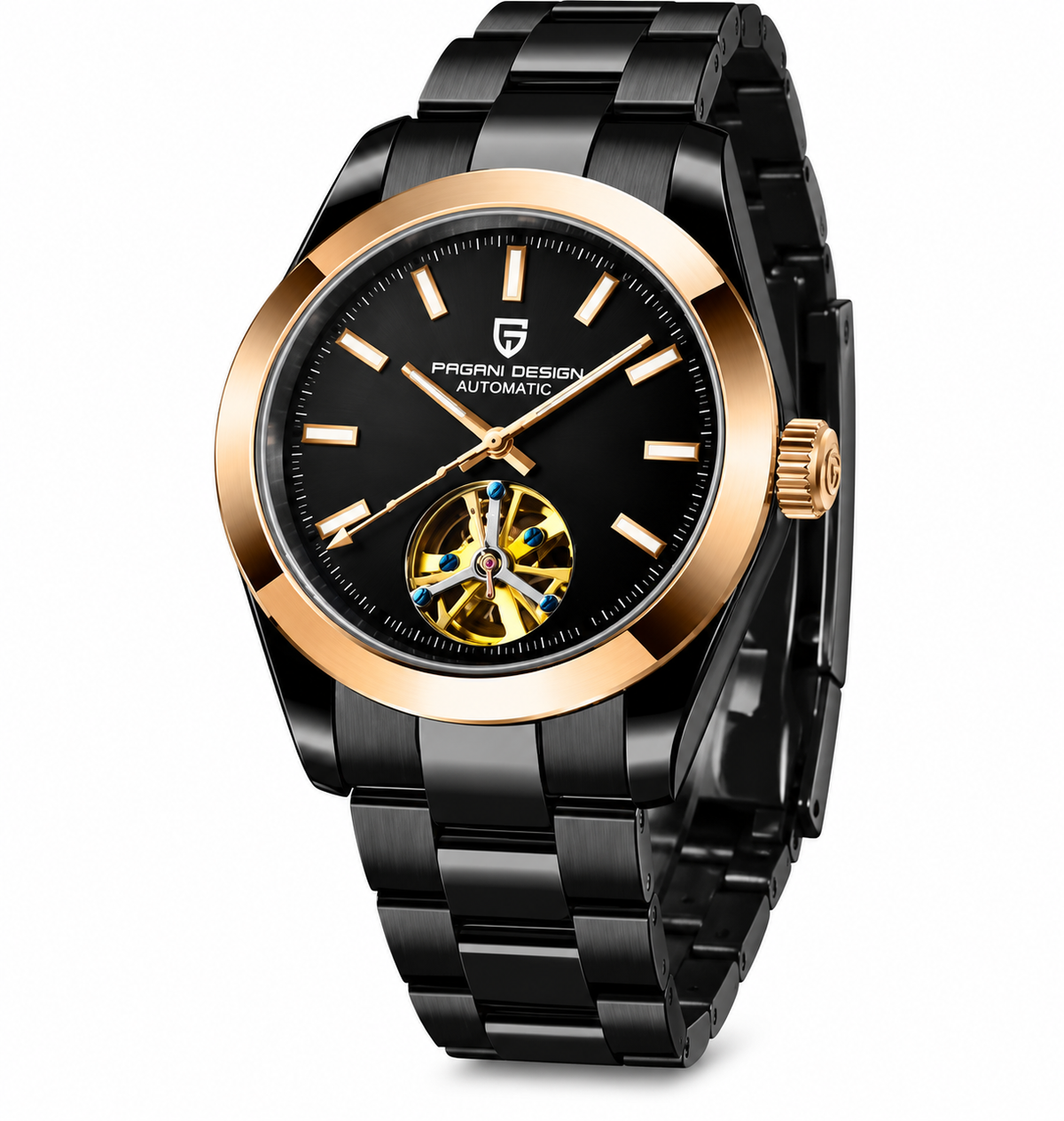 PAGANI 1658 New Automatic Mechanical Watch Stainless Steel Strap Depth Waterproof Men's Watch