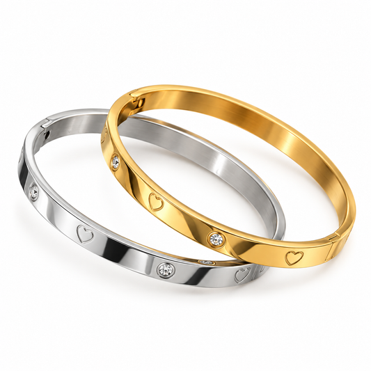Titanium Steel Heart Bracelet