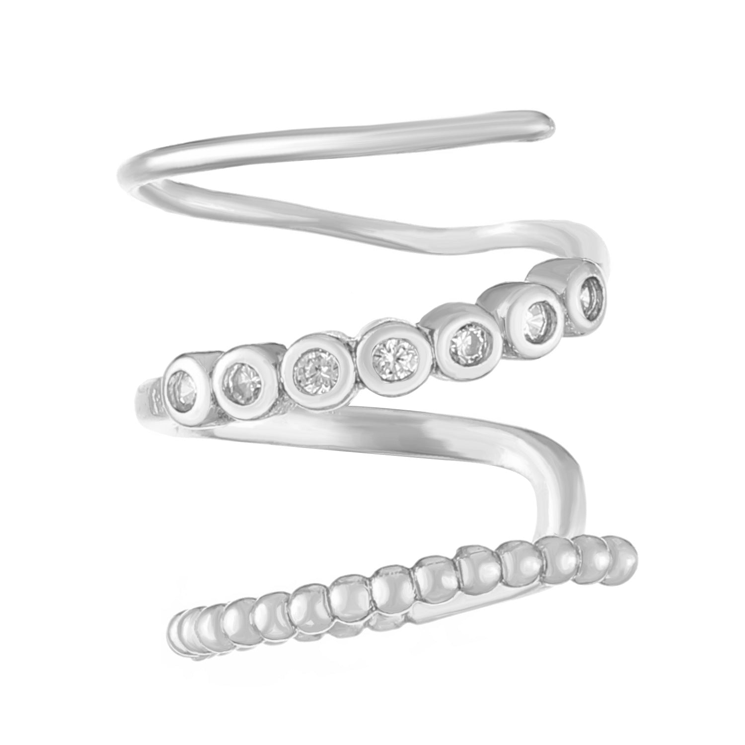 Modern Spiral Ear Cuff - Multi-Layer Clip-On Design - AstroVerse™