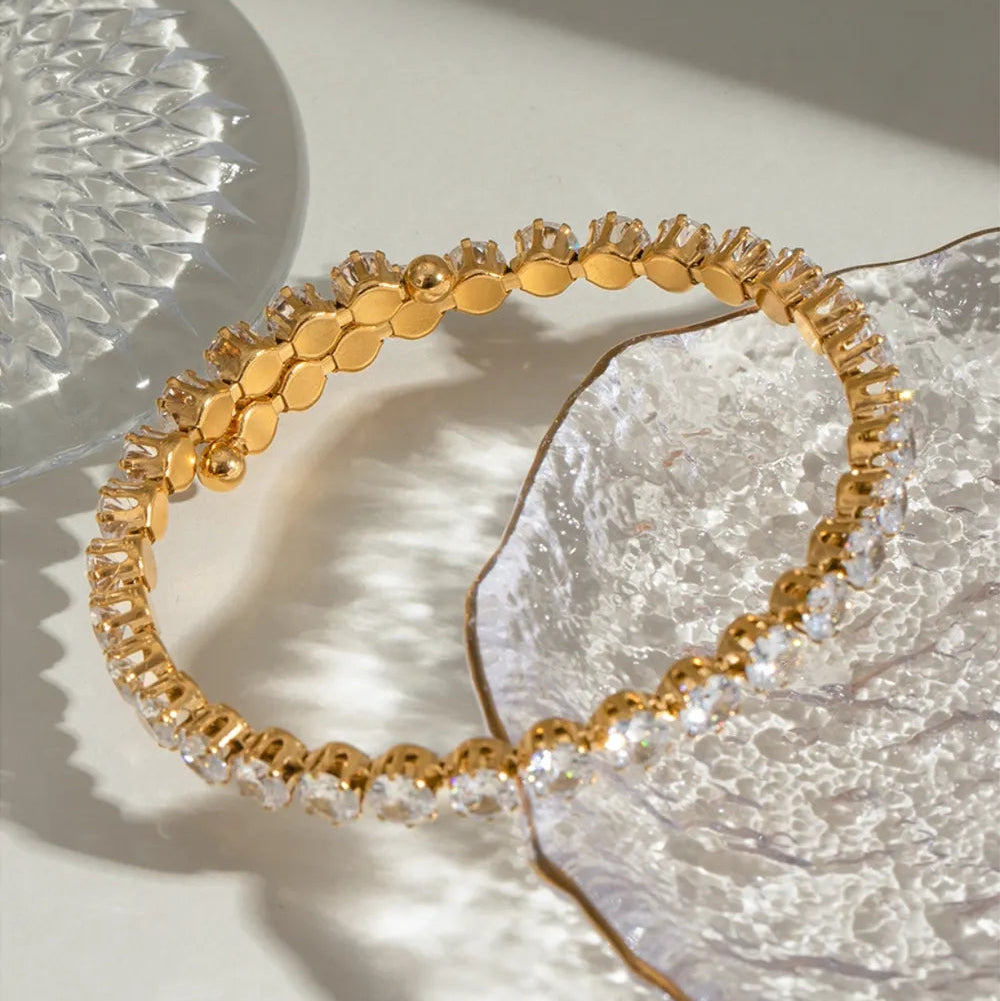 Zirconia Stainless Steel Bracelet - AstroVerse™