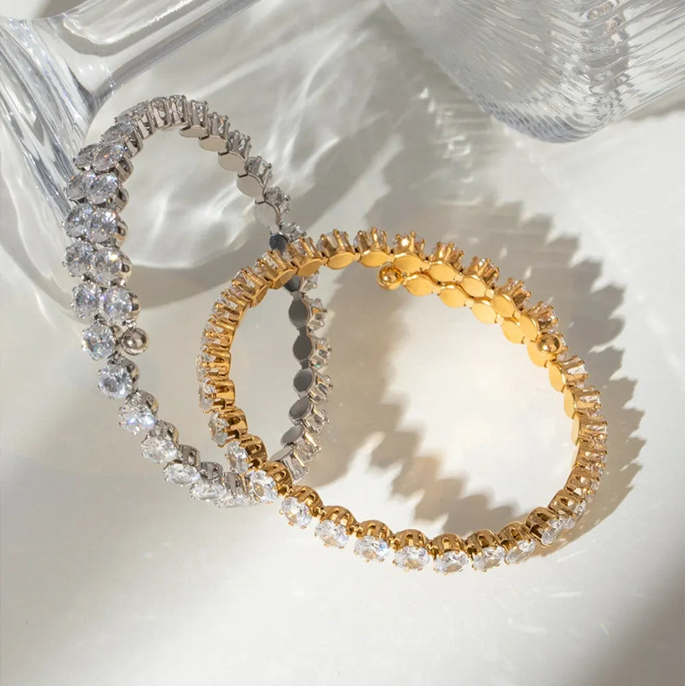 Zirconia Stainless Steel Bracelet - AstroVerse™