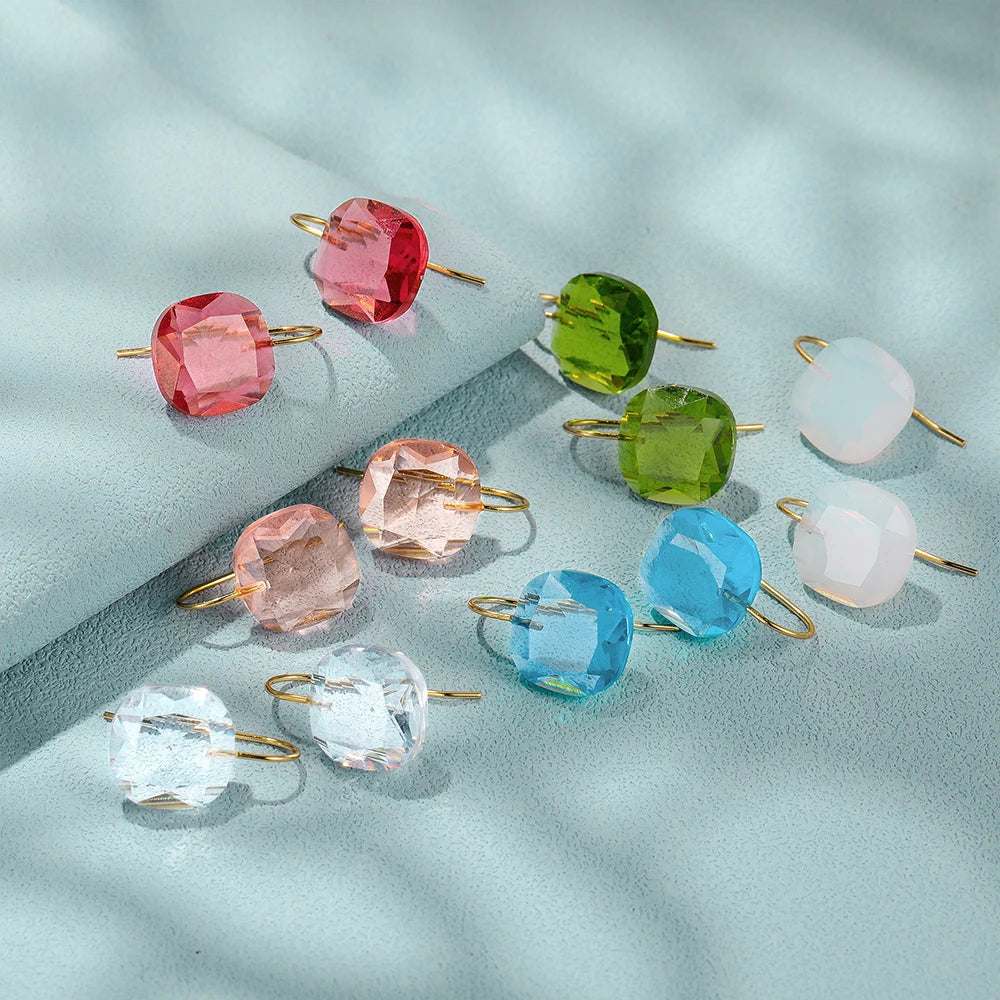 Luxury Crystal Zircon Stud Earrings for Women s925 Sterling Silver Simple Piercing Hook Earrings Exquisite Jewelry Gifts