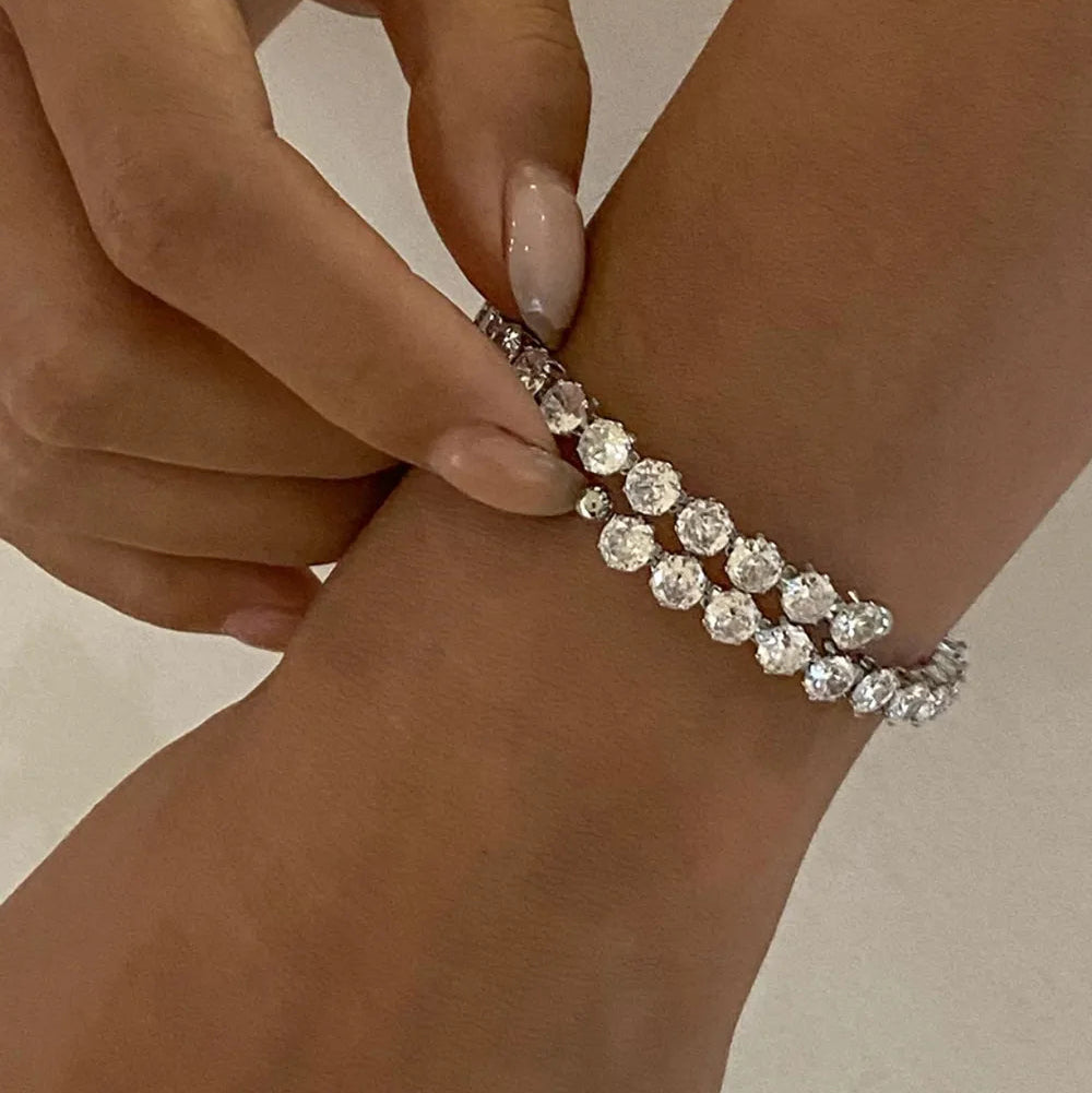 Zirconia Stainless Steel Bracelet - AstroVerse™