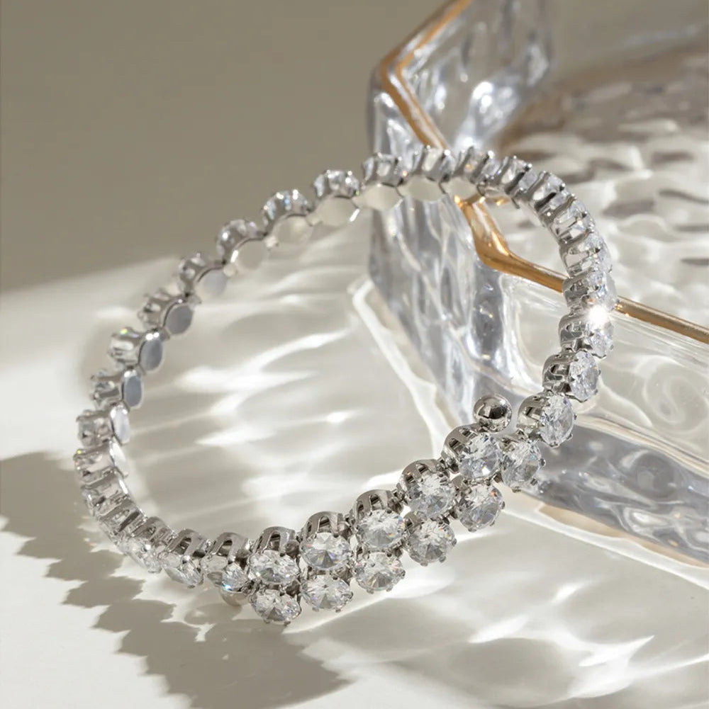 Zirconia Stainless Steel Bracelet - AstroVerse™