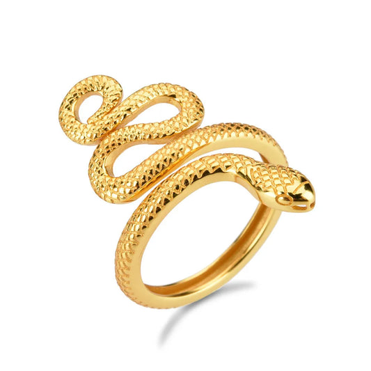 925 Sterling Silver Snake Shape Ring - AstroVerse™